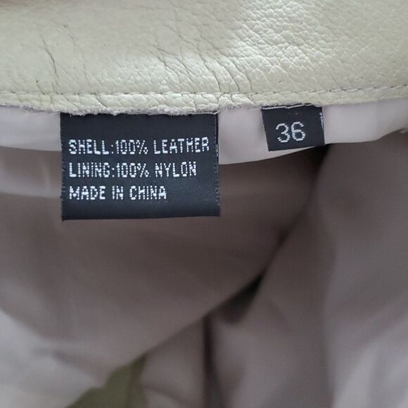 Vintage Leather International Male Pants in Light Moss Green Size 36 - Picture 8 of 11